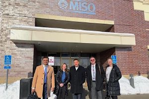A group photo of Manitoba Hydro staff during a recent meeting with MISO in Minnesota.