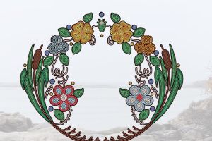 An image of beadwork associated with Manitoba Hydro's Indigenous Relations Commitment Statement.