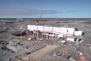 Keeyask generating station under construction.