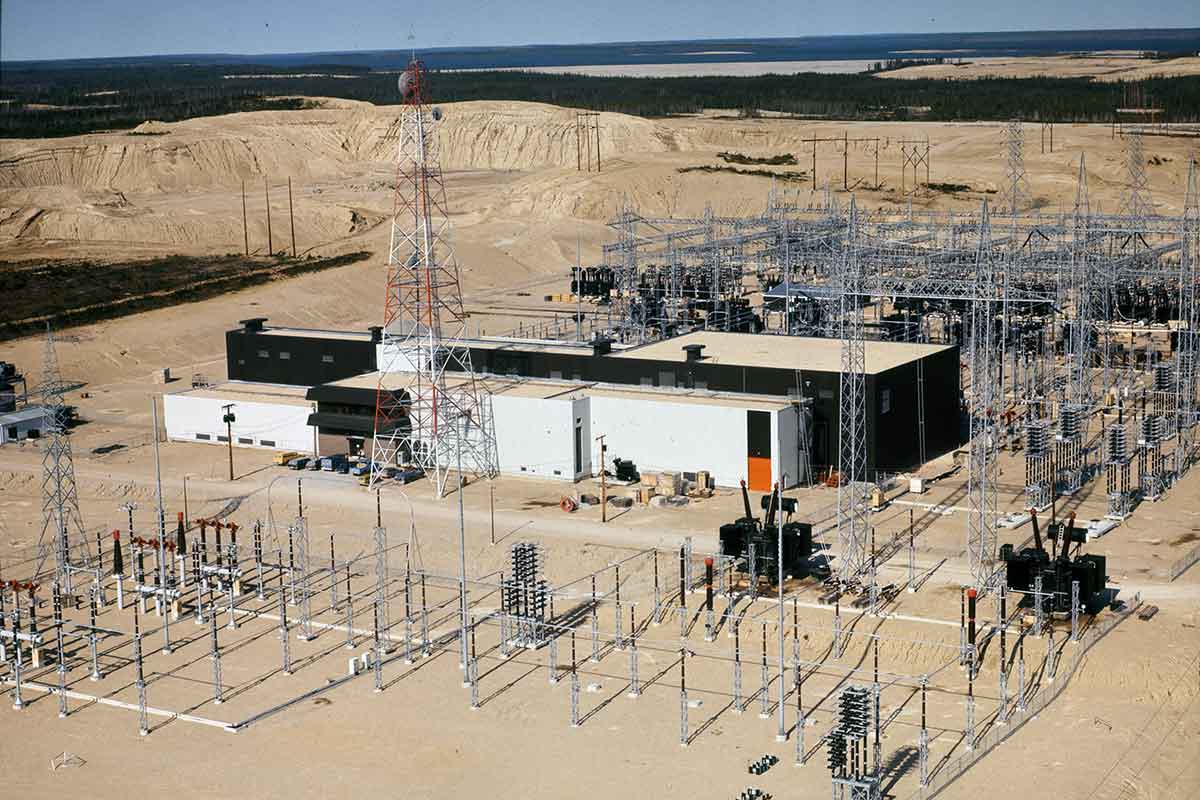 Radisson Converter Station, 1971.